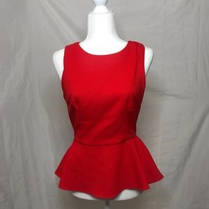 Forever 21 Red Peplum Blouse